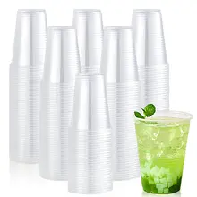 25/50/100PCS New Disposable Clear Plastic Cup Outdoor Picnic Birthday Kitchen Party Tableware Tasting Plastic Cups for Picnic