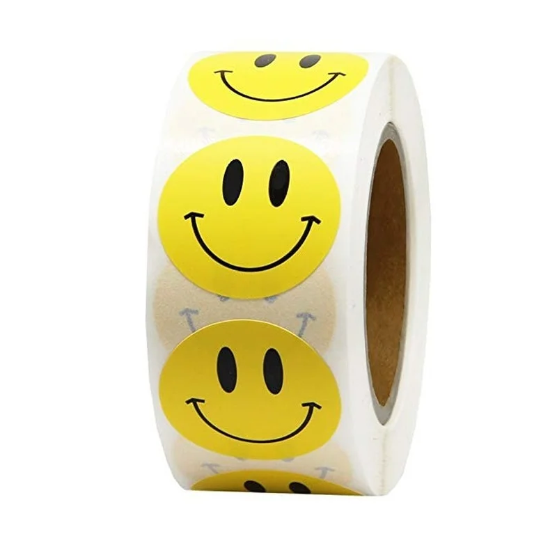500 Pcs/roll Smiley Face Sticker for Kids Reward Sticker Yellow Dots Labels Happy Smile Face Expression Sticker Label Gift
500 Pcs/roll Smiley Face Sticker for Kids Reward Sticker Yellow Dots Labels Happy Smile Face Expression Sticker Label Gift