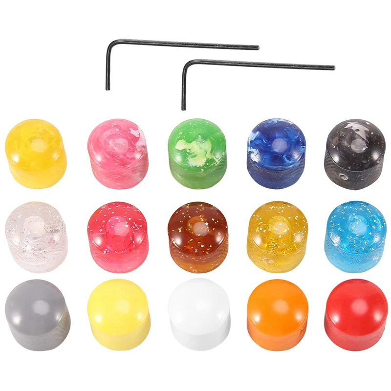 Electric Guitar Speed Control Knobs Multi Color Guitar Pot Buttons Cap Tone & Volume Knob Bass Guitar Knob,15Pcs 
Electric Guitar Speed Control Knobs Multi Color Guitar Pot Buttons Cap Tone & Volume Knob Bass Guitar Knob,15Pcs