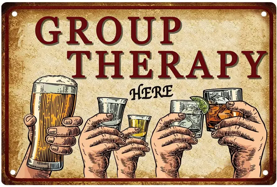 Funny Sarcastic Metal Tin Sign for Garage Wall Decor Man Cave Bar Garage Decor Vintage Posters Metal Signs Group Therapy Here
Funny Sarcastic Metal Tin Sign for Garage Wall Decor Man Cave Bar Garage Decor Vintage Posters Metal Signs Group Therapy Here