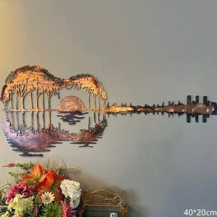 Metal Abstract Guitar Art Iron Guitar Crafts Gift Decoration Crafts Wall Hanging Sculpture Ornament for Wall Room Home Decor
Metal Abstract Guitar Art Iron Guitar Crafts Gift Decoration Crafts Wall Hanging Sculpture Ornament for Wall Room Home Decor