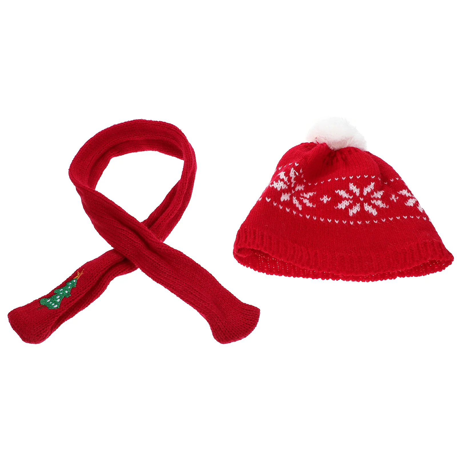 1 set of Mini Knitting Hat and Scarf Set Miniature Christmas Hat Miniature Xmas Scarf
1 set of Mini Knitting Hat and Scarf Set Miniature Christmas Hat Miniature Xmas Scarf