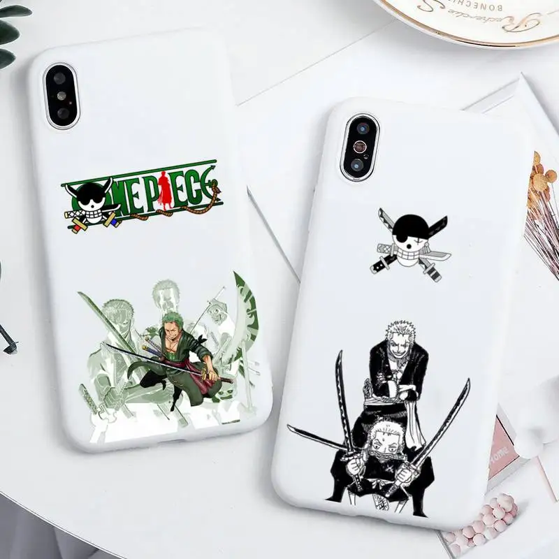 One Piece Zoro Phone Case For iphone 13 12 11 Pro Max Mini XS 8 7 6 6S Plus X SE 2020 XR Candy white Silicone cover
One Piece Zoro Phone Case For iphone 13 12 11 Pro Max Mini XS 8 7 6 6S Plus X SE 2020 XR Candy white Silicone cover