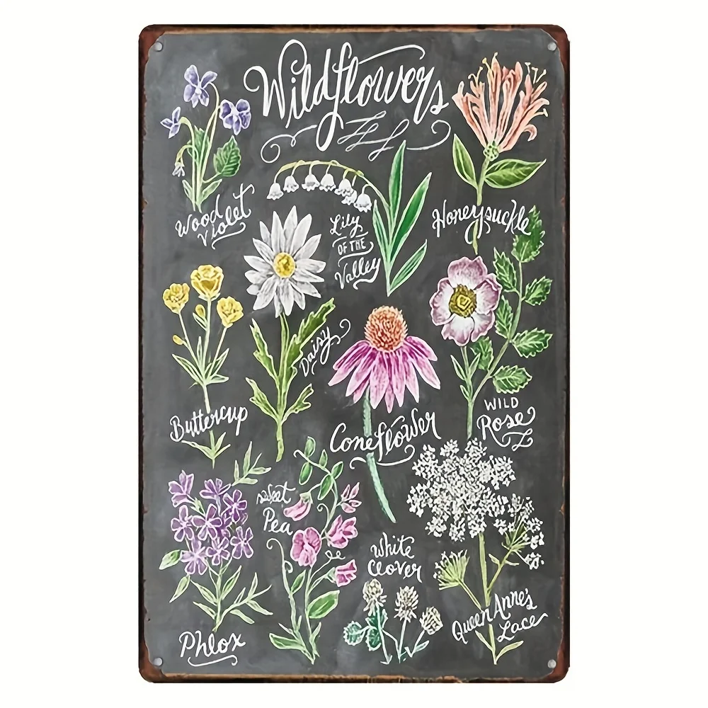 Floral Retro Tin Sign, Vintage Metal Tin Sign, For Street Garage Cafe Bar Farm Country Bathroom Wall Decoration, 8*12 Inch
Floral Retro Tin Sign, Vintage Metal Tin Sign, For Street Garage Cafe Bar Farm Country Bathroom Wall Decoration, 8*12 Inch