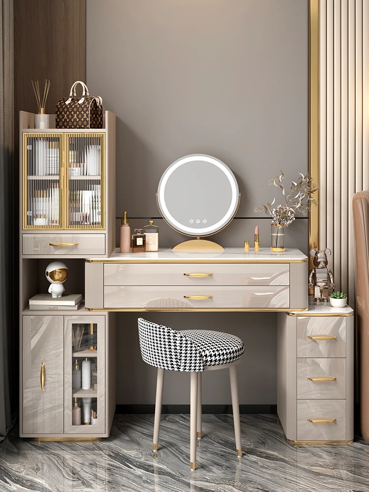 Light luxury dressing table bedroom modern simple desk bedside table makeup table one small makeup table
Light luxury dressing table bedroom modern simple desk bedside table makeup table one small makeup table