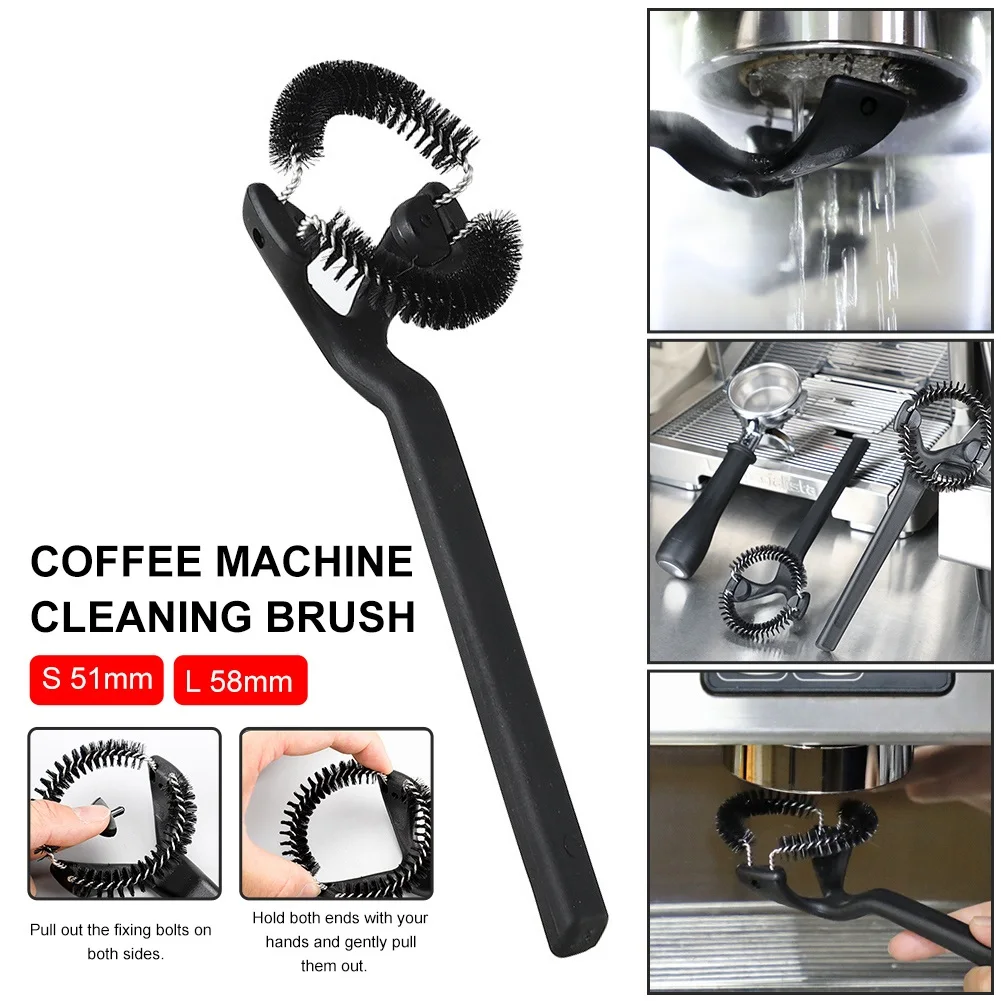 51/58mm Espresso Coffee Machine Cleaning Brush Replaceable Head Coffee Maker Cafe Grinder Cleaner Brewing Head Cleaning Tool
51/58mm Espresso Coffee Machine Cleaning Brush Replaceable Head Coffee Maker Cafe Grinder Cleaner Brewing Head Cleaning Tool