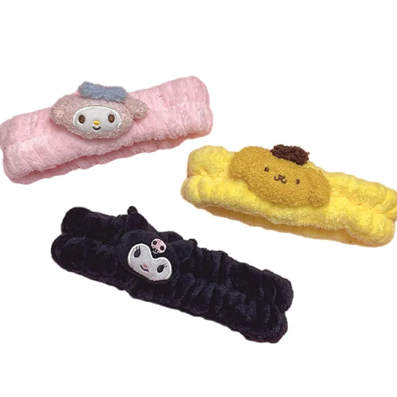Милая мультяшная повязка на голову с персонажами аниме Cinnamoroll Kuromi, маска для макияжа, заколка для волос, милая девочка, аксессуары для волос ...
Милая мультяшная повязка на голову с персонажами аниме Cinnamoroll Kuromi, маска для макияжа, заколка для волос, милая девочка, аксессуары для волос ...