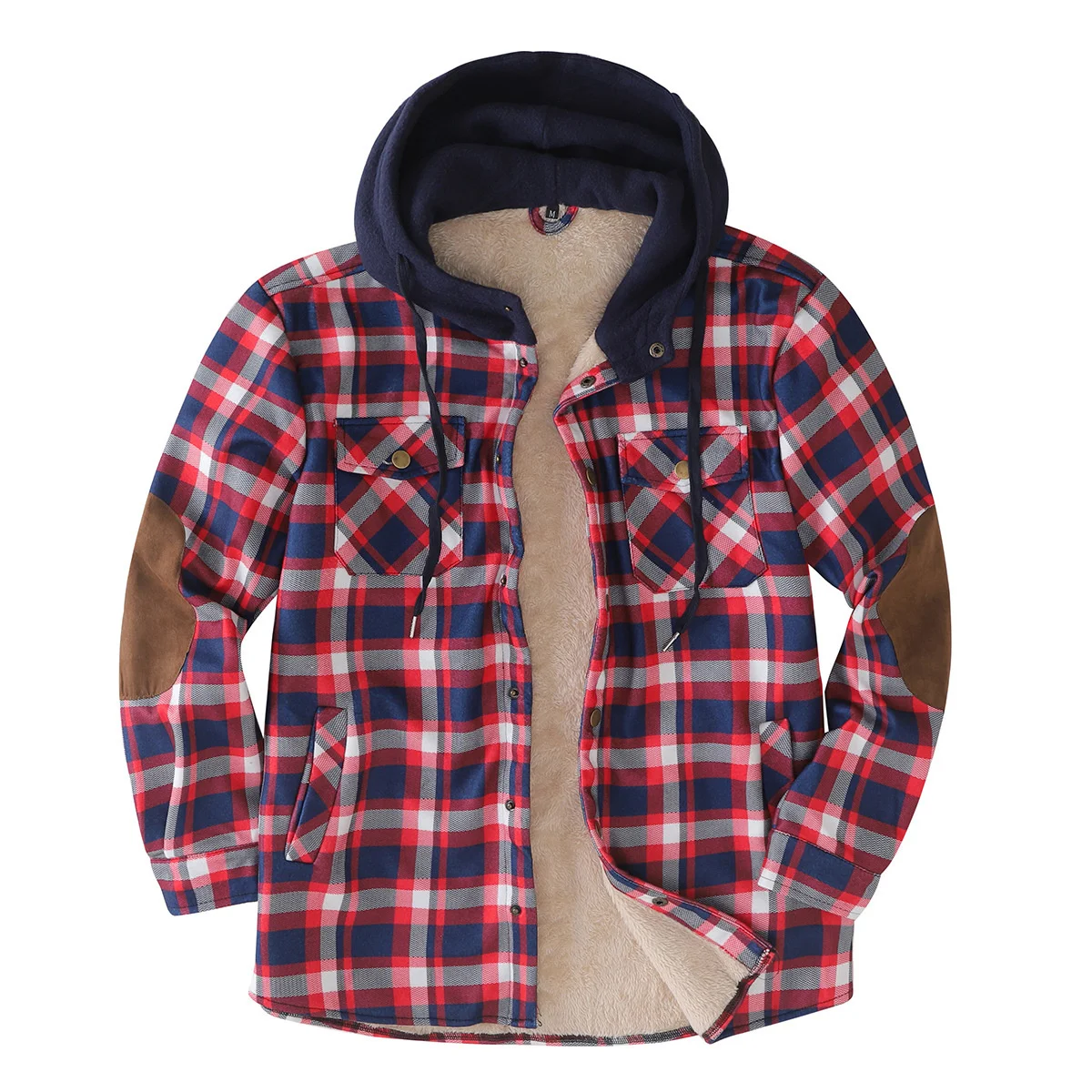 Fall Winter Men's Cotton Plaid Shirts Fashion Workwear Men Fleece Lined Flannel Shirt Thick Sherpa Button Down Jackets With Hood
Fall Winter Men's Cotton Plaid Shirts Fashion Workwear Men Fleece Lined Flannel Shirt Thick Sherpa Button Down Jackets With Hood