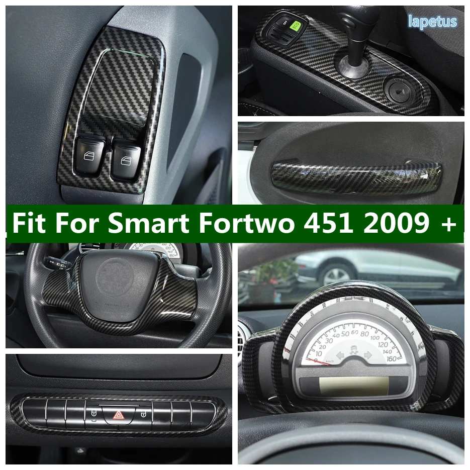 Car Carbon Fiber Color Interior Decoration Cover Trim Accessories Garnish Bezel Moulding Fit For Smart Fortwo 451 2009 - 2015
Car Carbon Fiber Color Interior Decoration Cover Trim Accessories Garnish Bezel Moulding Fit For Smart Fortwo 451 2009 - 2015