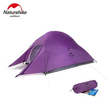 Naturehike Cloud Up 1 2 Tent Ultralight Camping Tent Double Layer Waterproof Tent Outdoor Hiking Backpacking Tent With Free Mat