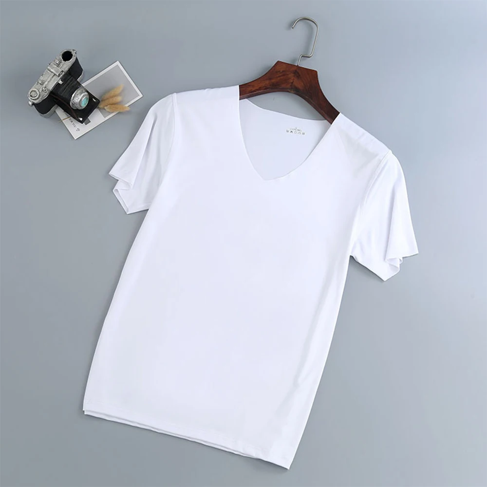 Casual Men Ice Silk T-Shirt Summer Gym Tops Short-sleeved Quick Drying Stretch Fabric Solid Color Tees Tops Breathable T Shirt
Casual Men Ice Silk T-Shirt Summer Gym Tops Short-sleeved Quick Drying Stretch Fabric Solid Color Tees Tops Breathable T Shirt