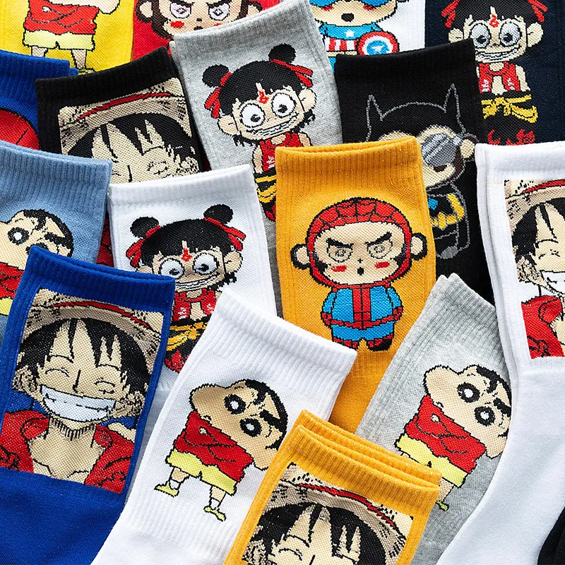 5 Pairs of One Piece Men's Women's Socks Cartoon Socks Anime Cosplay Harajuku High Quality Casual Sports Couple Stockings
5 Pairs of One Piece Men's Women's Socks Cartoon Socks Anime Cosplay Harajuku High Quality Casual Sports Couple Stockings