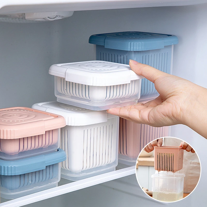 Mini Refrigerator Organizer Kitchen Fridge Storage Box Drain Sealed Ginger Container Crisper Debris Fridge Storage Boxes Tray
Mini Refrigerator Organizer Kitchen Fridge Storage Box Drain Sealed Ginger Container Crisper Debris Fridge Storage Boxes Tray