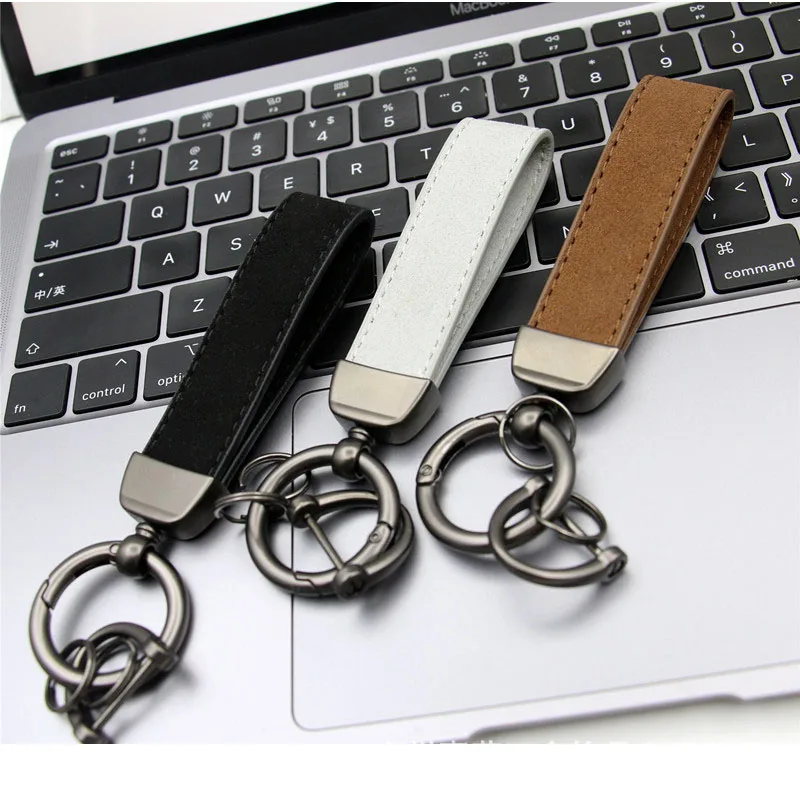 Fashion Men Cool Simple Anti-fur Leather Rings Keyring Car Key Stainless Steel Keychain Jewelry DIY
Fashion Men Cool Simple Anti-fur Leather Rings Keyring Car Key Stainless Steel Keychain Jewelry DIY