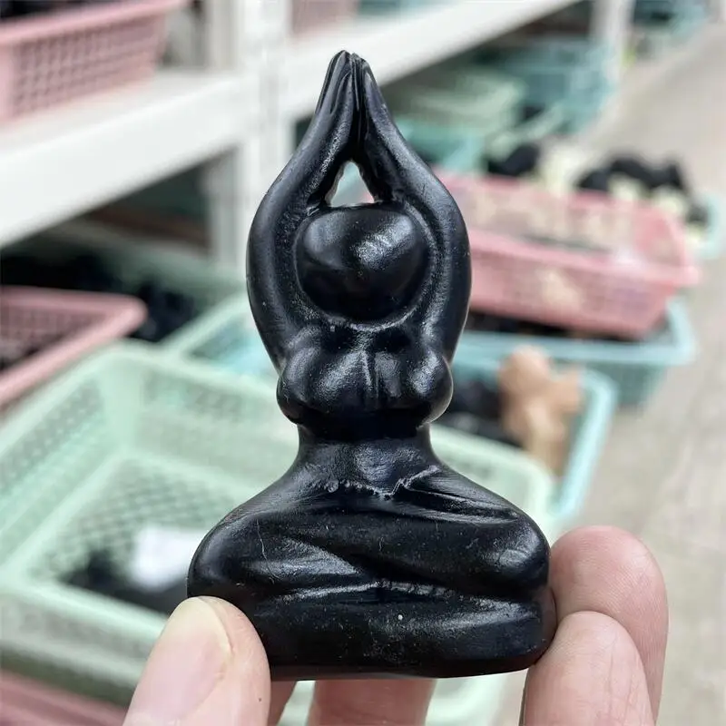 Natural Black Obsidian Yoga Lady Body Crystal Healing Meditation Home Decoration Birthday Present Ornaments 1pcs
Natural Black Obsidian Yoga Lady Body Crystal Healing Meditation Home Decoration Birthday Present Ornaments 1pcs