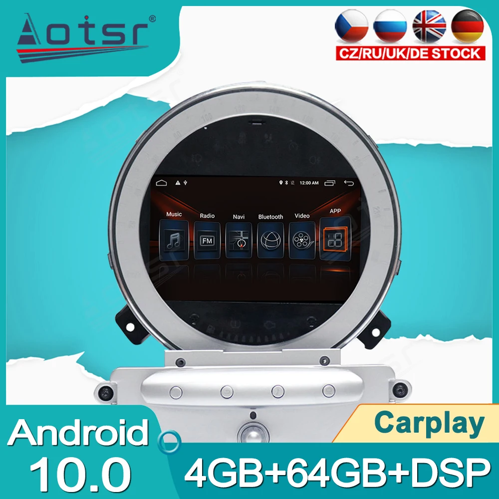 Автомобильный DVD-плеер с GPS для BMW Mini 2007 - 2016 R56 R55 Android 10 автомобильное радио стерео головное устройство 4 Гб + 64 Гб DSP Carplay мультимедийное видео
Автомобильный DVD-плеер с GPS для BMW Mini 2007 - 2016 R56 R55 Android 10 автомобильное радио стерео головное устройство 4 Гб + 64 Гб DSP Carplay мультимедийное видео