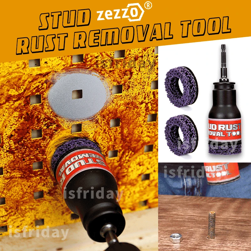 Zezzo® Stud Rust Removal Tool Hand Operated Tools Hardware Rust Remover Drill Adapter for Rust Removing Power Tool Dropshipping
Zezzo® Stud Rust Removal Tool Hand Operated Tools Hardware Rust Remover Drill Adapter for Rust Removing Power Tool Dropshipping