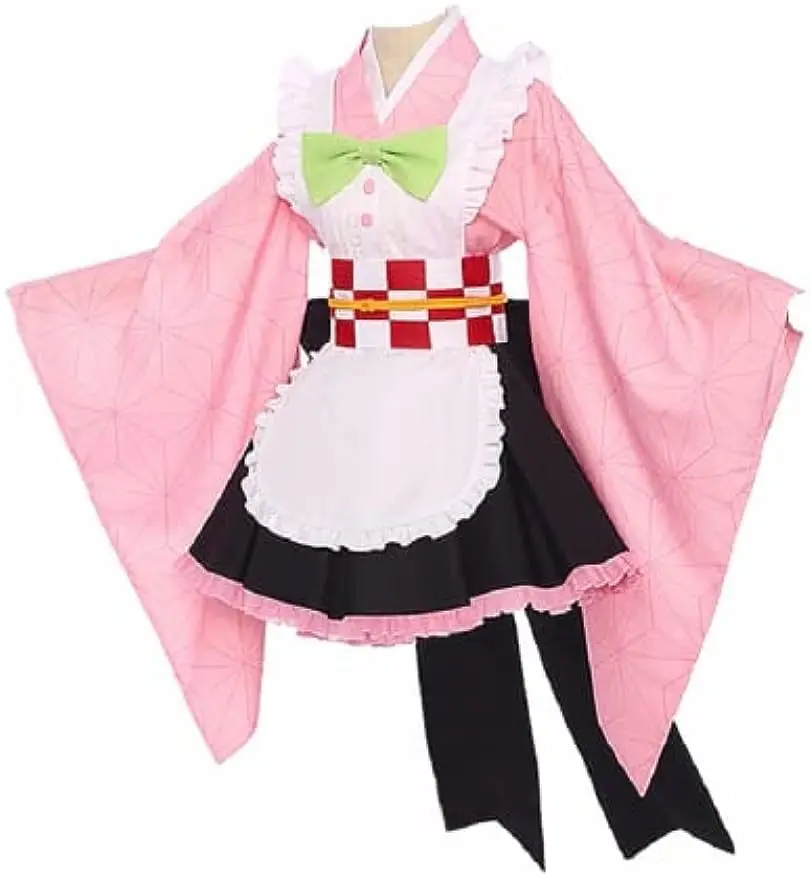 Cosplay Life Demon Kimetsu Café Maid Lolita Dress NEW Anime Slayer Complete Set Kimono Costume 
Cosplay Life Demon Kimetsu Café Maid Lolita Dress NEW Anime Slayer Complete Set Kimono Costume