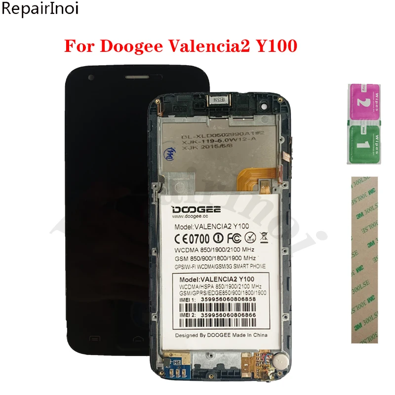 Original Used LCD Display For Doogee Valencia2 Valencia 2 Y100 LCD Display With Frame Touch Screen Digitizer Assembly
Original Used LCD Display For Doogee Valencia2 Valencia 2 Y100 LCD Display With Frame Touch Screen Digitizer Assembly