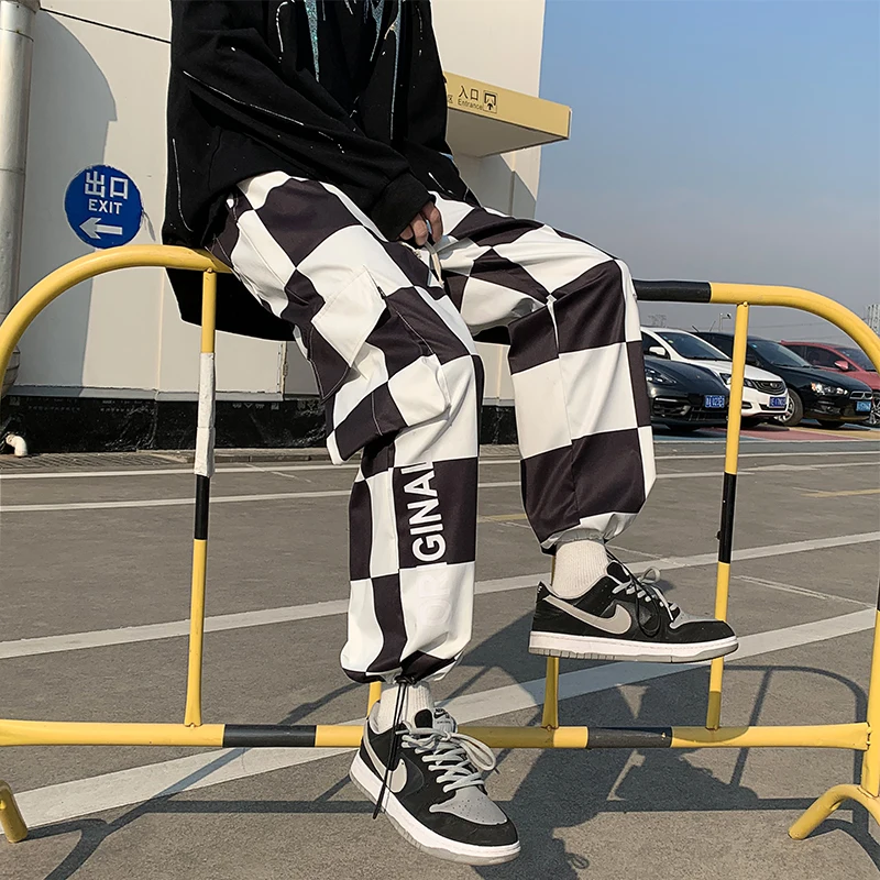 2022 Mens Harem Joggers Black Plaid Streetwear Pants Hip Hop Casual Sweatpants Trousers
2022 Mens Harem Joggers Black Plaid Streetwear Pants Hip Hop Casual Sweatpants Trousers