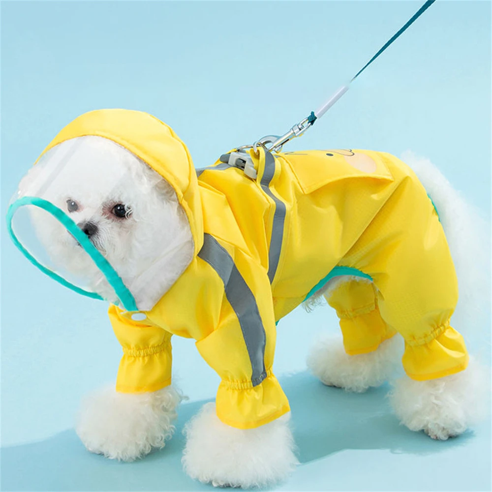 Dog Reflective Raincoat Pets Poncho With Cartoon Pattern Waterproof Puppy Clothes For Teddy Pomeranian Small Dogs Pet Supplies
Dog Reflective Raincoat Pets Poncho With Cartoon Pattern Waterproof Puppy Clothes For Teddy Pomeranian Small Dogs Pet Supplies