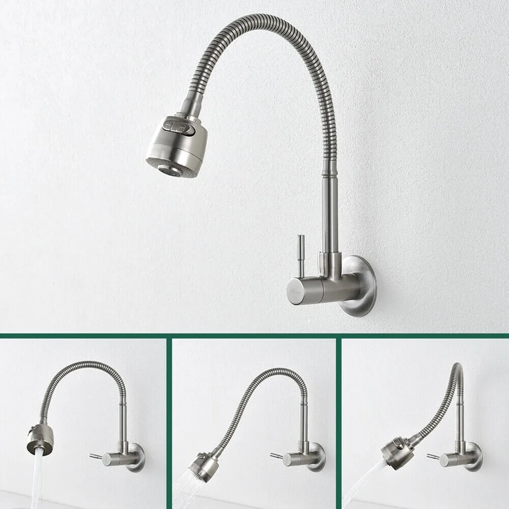 1Pc Brushed Nickel Wall Mount Kitchen Filler Laundry Stainless Steel Horizontal Single Water Kitchen Faucet In-wall Single Cold
1Pc Brushed Nickel Wall Mount Kitchen Filler Laundry Stainless Steel Horizontal Single Water Kitchen Faucet In-wall Single Cold