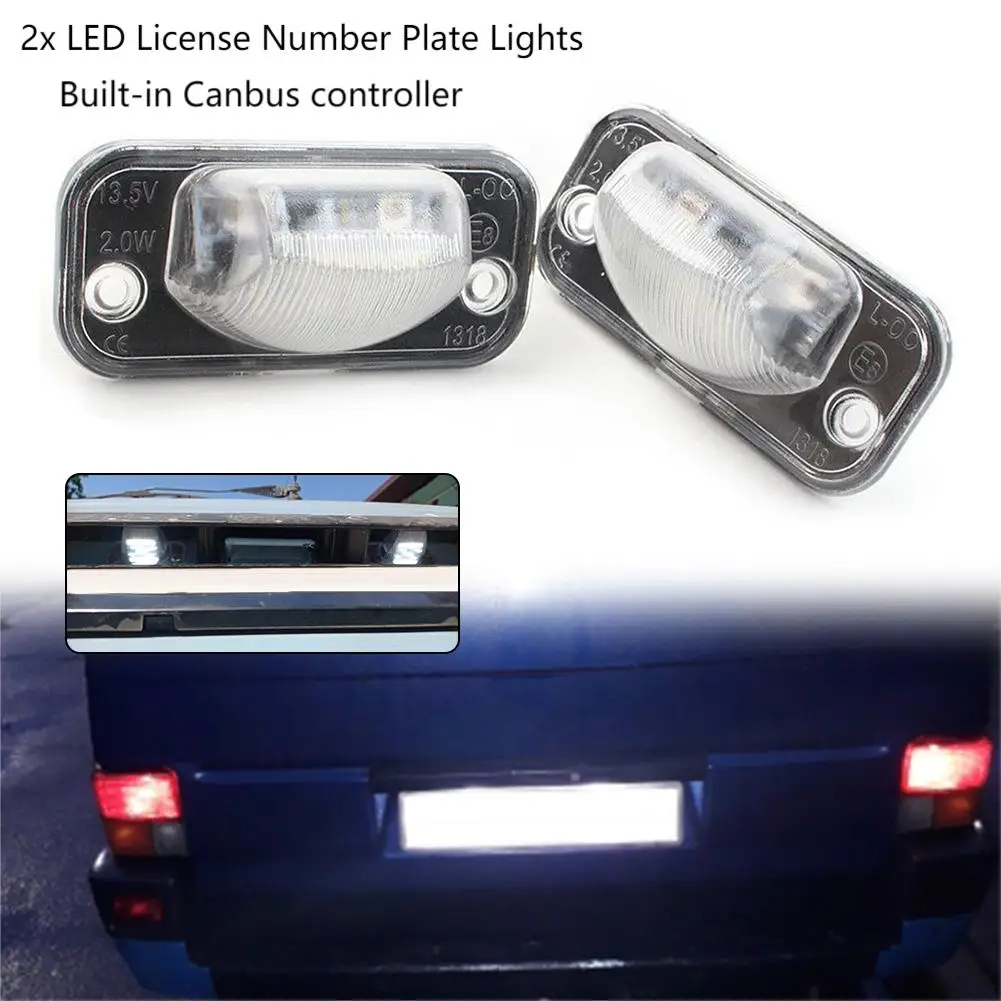 2Pcs License Plate Lamp LED License Plate Light Canbus No Error 12V For T4 Transporter Syncro CAMPMOB Touran For Passat B5 B6
2Pcs License Plate Lamp LED License Plate Light Canbus No Error 12V For T4 Transporter Syncro CAMPMOB Touran For Passat B5 B6