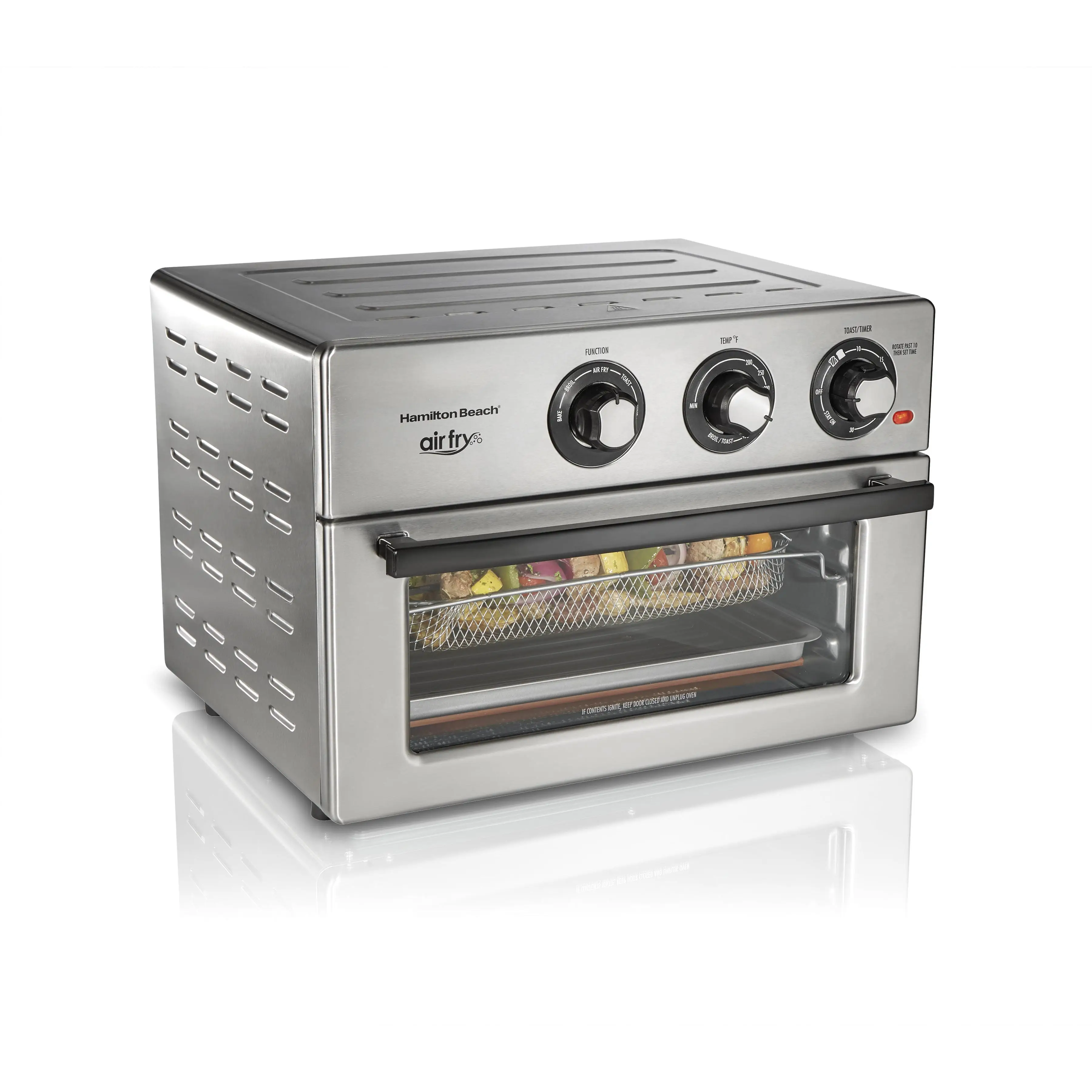 Beach Air Fryer Countertop Toaster Oven, 6 Cooking Functions, Classic Silver Finish, 31225
Beach Air Fryer Countertop Toaster Oven, 6 Cooking Functions, Classic Silver Finish, 31225