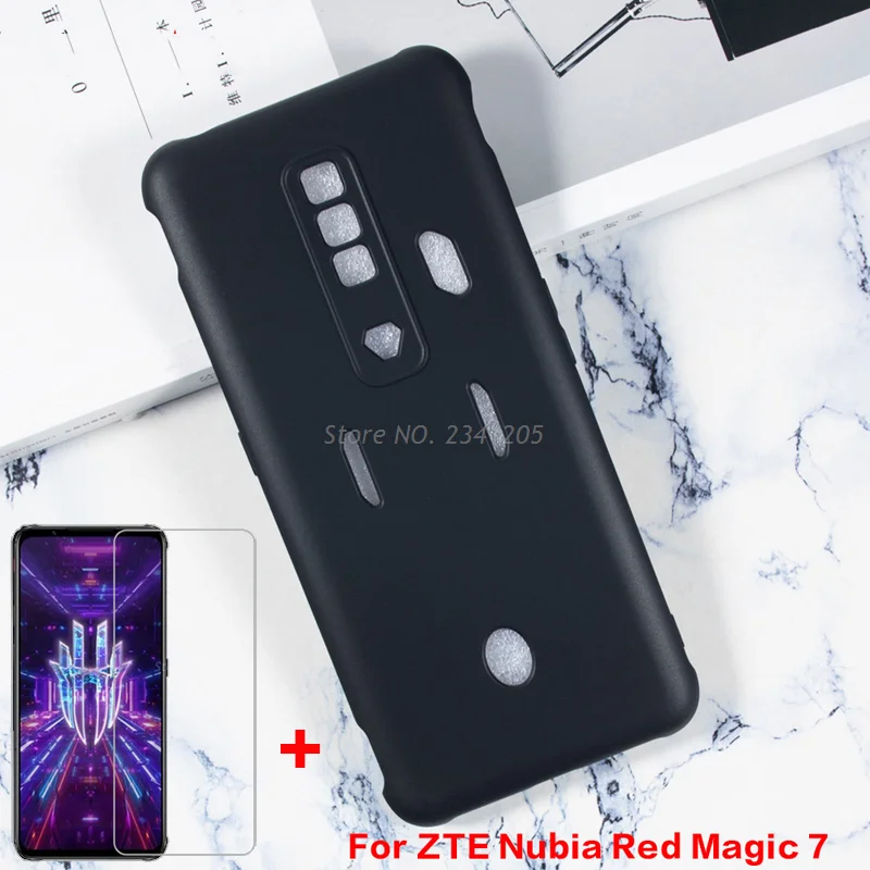 Dirt-resistant Soft Black TPU Phone Case on Nubia Red Magic7 Half-wrapped Case Glass on ZTE Nubia Red Magic 7 NX679J Cases Vetro
Dirt-resistant Soft Black TPU Phone Case on Nubia Red Magic7 Half-wrapped Case Glass on ZTE Nubia Red Magic 7 NX679J Cases Vetro