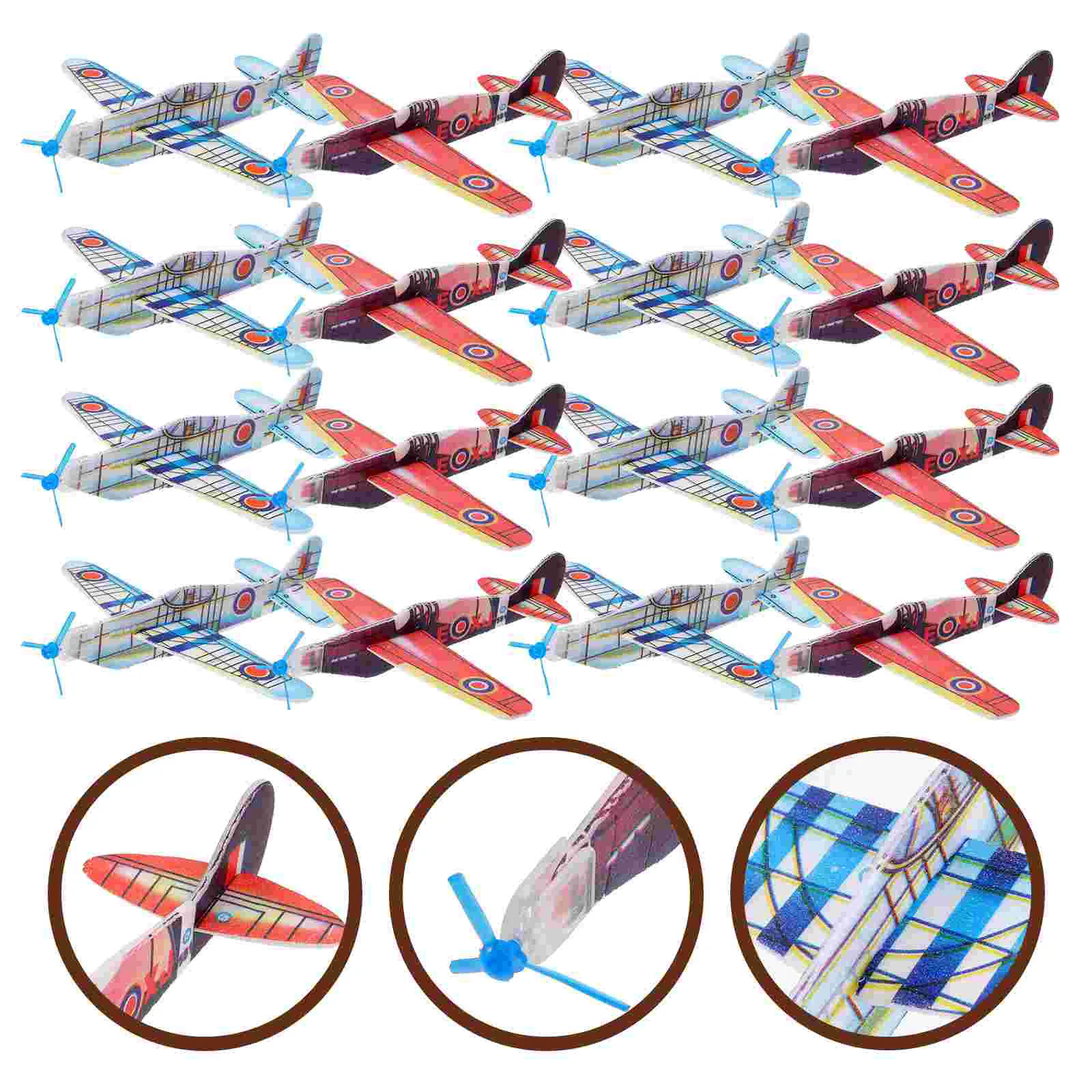 

36 Pcs Hand Throwing Foam Plane Portable Glider Planes Game Kid Toys Foams Creative Funny Airplane Outdoor Kids Children