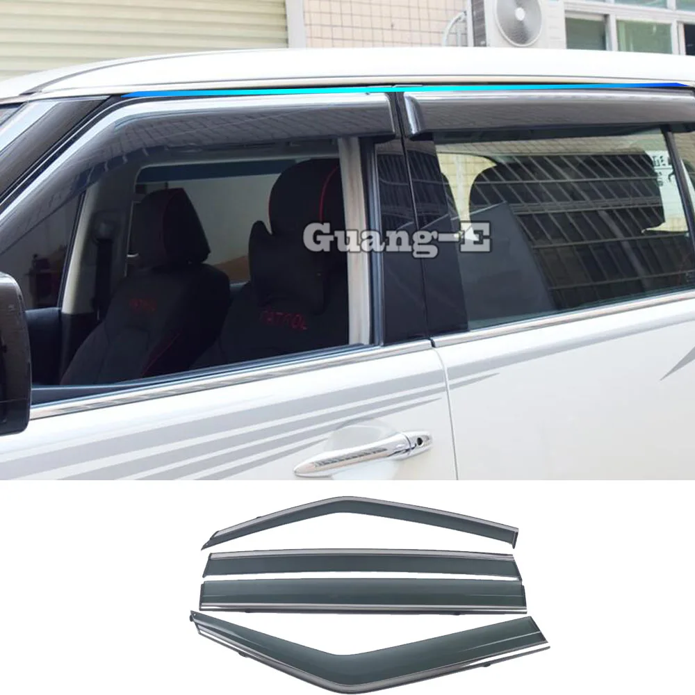 Car Styling Stick Lamp Plastic Window Glass Wind Visor Rain/Sun Guard Vent 4pcs For Nissan Patrol 2017 2018 2019 2020
Car Styling Stick Lamp Plastic Window Glass Wind Visor Rain/Sun Guard Vent 4pcs For Nissan Patrol 2017 2018 2019 2020