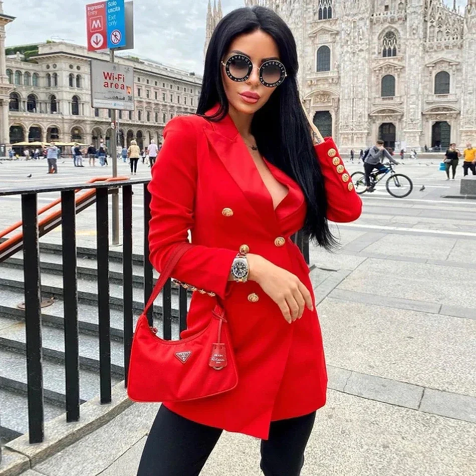Xfhh 2021 Spring Autumn Solid Blazer For Women RED Sexy Long Sleeve Double-Breasted Slim Coat Top Female Fashion Clothes New
Xfhh 2021 Spring Autumn Solid Blazer For Women RED Sexy Long Sleeve Double-Breasted Slim Coat Top Female Fashion Clothes New