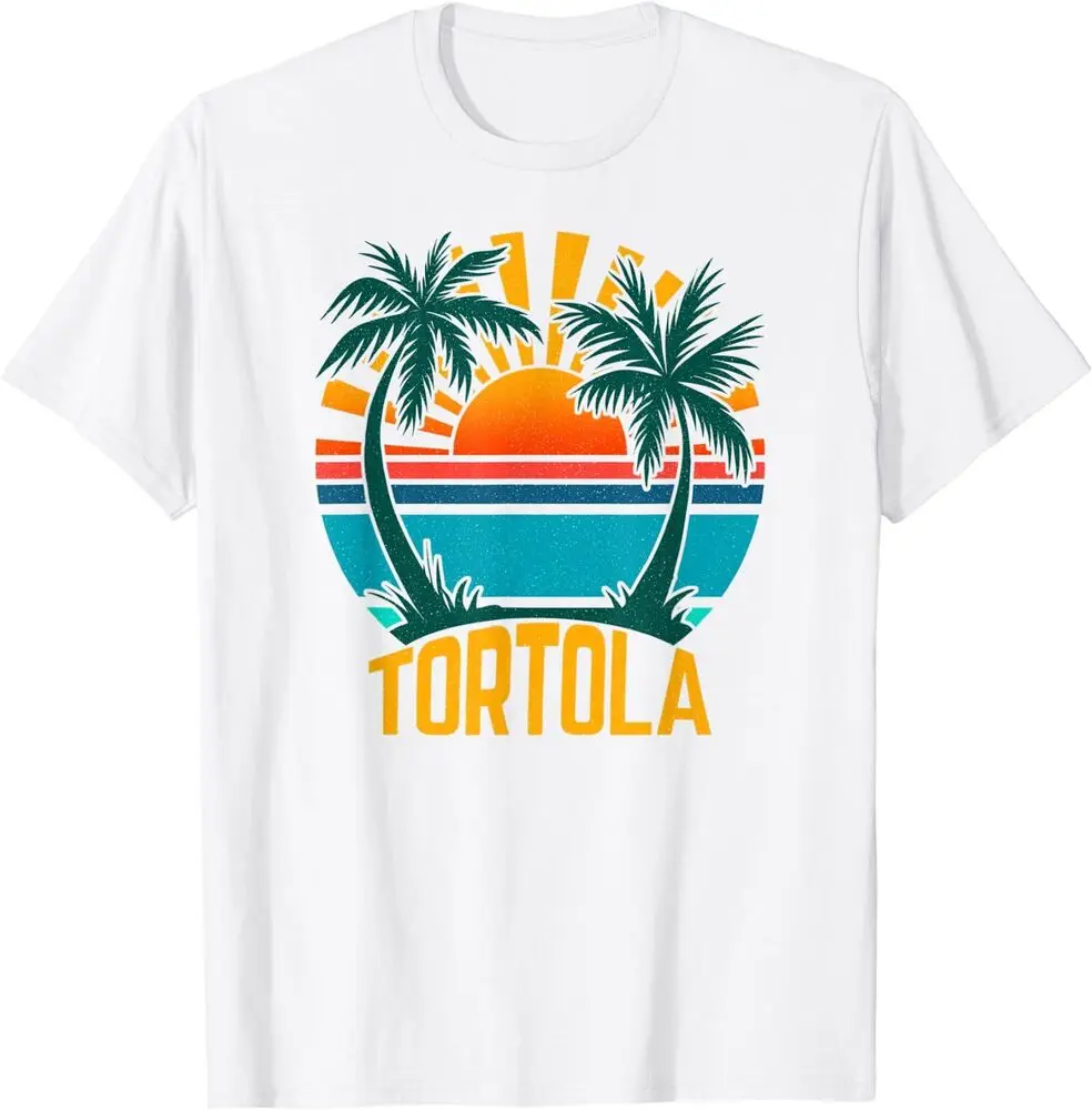 Футболка Tortola Y2K для мужчин и женщин Пляжная рубашка с коротким рукавом Топ С