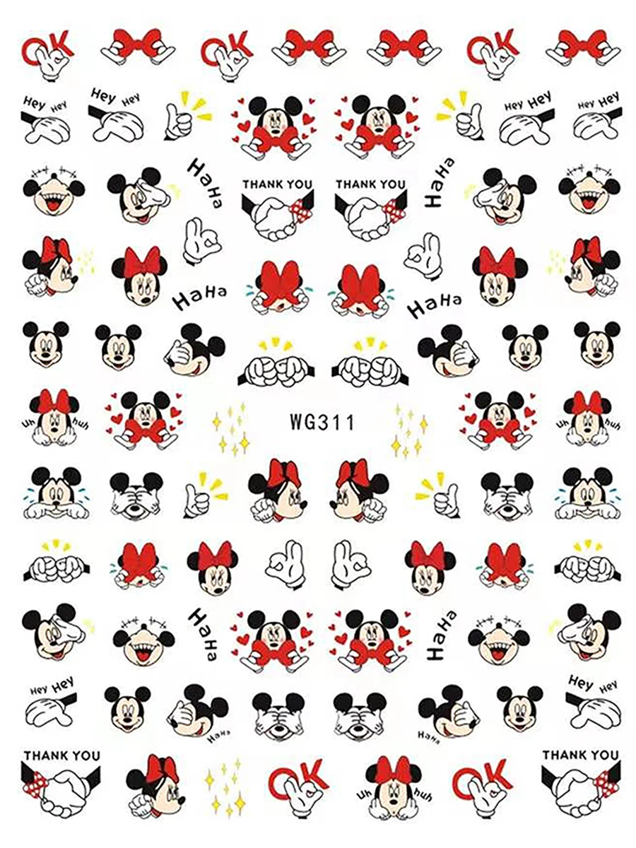 Disney Cute Cartoon Mickey Mouse The Lion King Simba Winnie the Pooh Nail Sticker Nail Slider DIY Adhesive Cartoon Stickers
Disney Cute Cartoon Mickey Mouse The Lion King Simba Winnie the Pooh Nail Sticker Nail Slider DIY Adhesive Cartoon Stickers