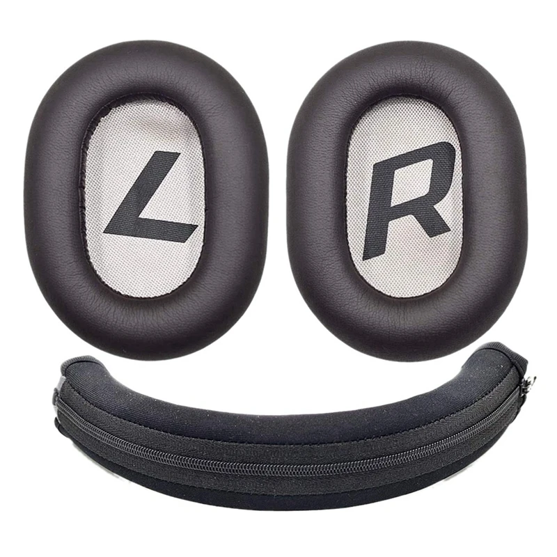 

3X Ear Pads Headband Ear Cushion Ear Cups Ear Cover Replacement For Plantronics Backbeat Pro 2 SE 8200UC Headphones