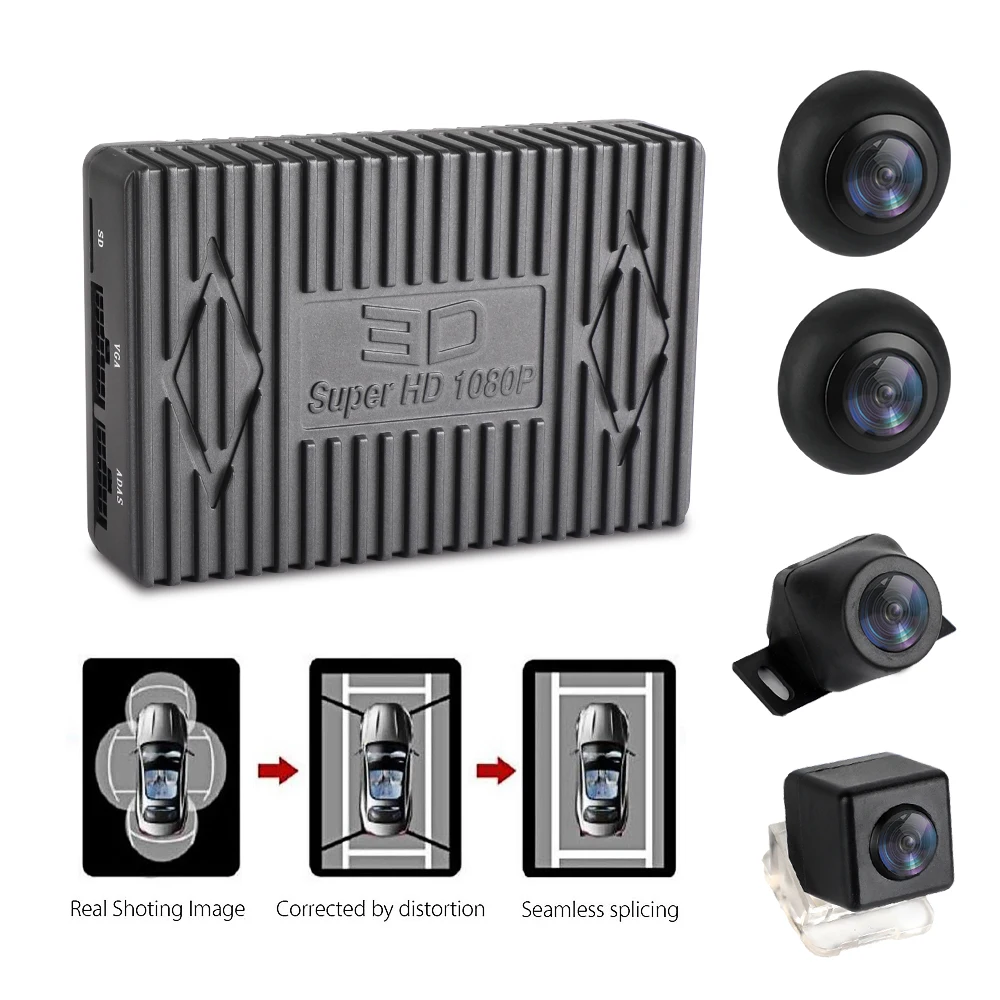 1080P Super HD 3D 360 Degree Surround Bird View System Panoramic View Car Cameras 4-CH DVR with G sensor DVR Quad-core CPU
1080P Super HD 3D 360 Degree Surround Bird View System Panoramic View Car Cameras 4-CH DVR with G sensor DVR Quad-core CPU