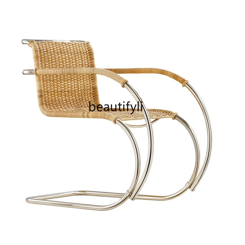 zq Rattan Dining Chair Middle-Aged Chair Elbow Stainless Steel Armchair Printed Home Leisure Backrest
zq Rattan Dining Chair Middle-Aged Chair Elbow Stainless Steel Armchair Printed Home Leisure Backrest