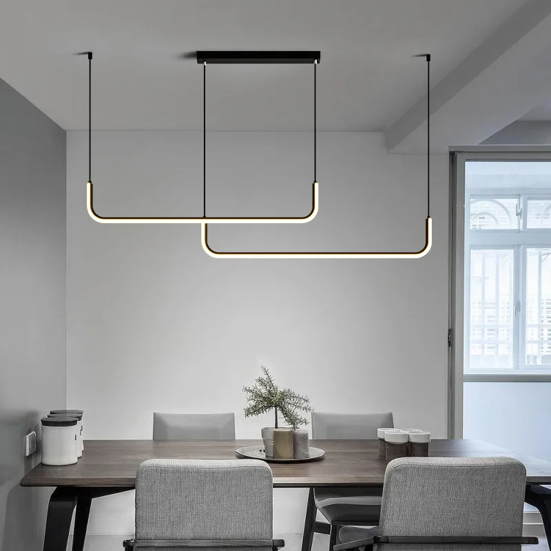 Modern LED Ceiling Chandelier Table Dining Room Kitchen Minimalist Pendant Home Decor Lighting Lustre Linear Lamp Suspension Rod
Modern LED Ceiling Chandelier Table Dining Room Kitchen Minimalist Pendant Home Decor Lighting Lustre Linear Lamp Suspension Rod
