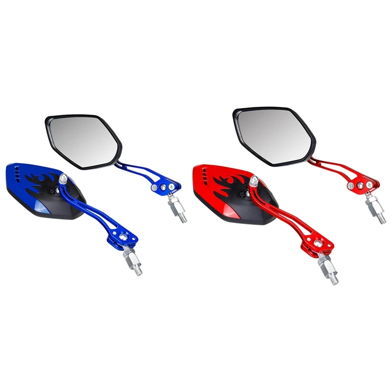 4PCS/Set Universal Motorcycle Rearview Mirrors Motorbike 360 Degree Rotation Mirrors 8 / 10Mm Black+Blue & Black + Red
4PCS/Set Universal Motorcycle Rearview Mirrors Motorbike 360 Degree Rotation Mirrors 8 / 10Mm Black+Blue & Black + Red