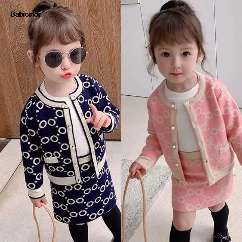 Spring 2021 New Children's Wear Baby Girl's Set Small Fragrant Knitwear Western style Children's Coat Two piece Skirt Sets 2-7 Y
Spring 2021 New Children's Wear Baby Girl's Set Small Fragrant Knitwear Western style Children's Coat Two piece Skirt Sets 2-7 Y