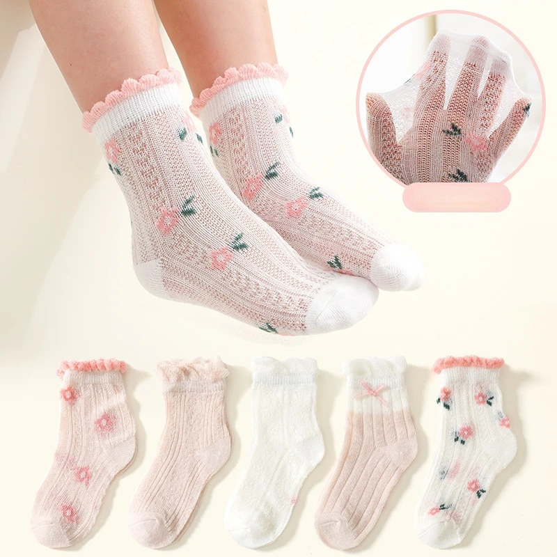 5 Pairs Spring Summer Thin Mesh Children Socks Cartoon Print Combed Cotton Socks for 0-12Y Kids Baby Boys Girls Lace Socks Set
5 Pairs Spring Summer Thin Mesh Children Socks Cartoon Print Combed Cotton Socks for 0-12Y Kids Baby Boys Girls Lace Socks Set