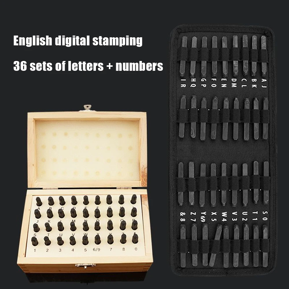 Letter punching and hardening 36pc steel printing code number English symbol leather steel font canvas bag wooden box 36-piece s
Letter punching and hardening 36pc steel printing code number English symbol leather steel font canvas bag wooden box 36-piece s