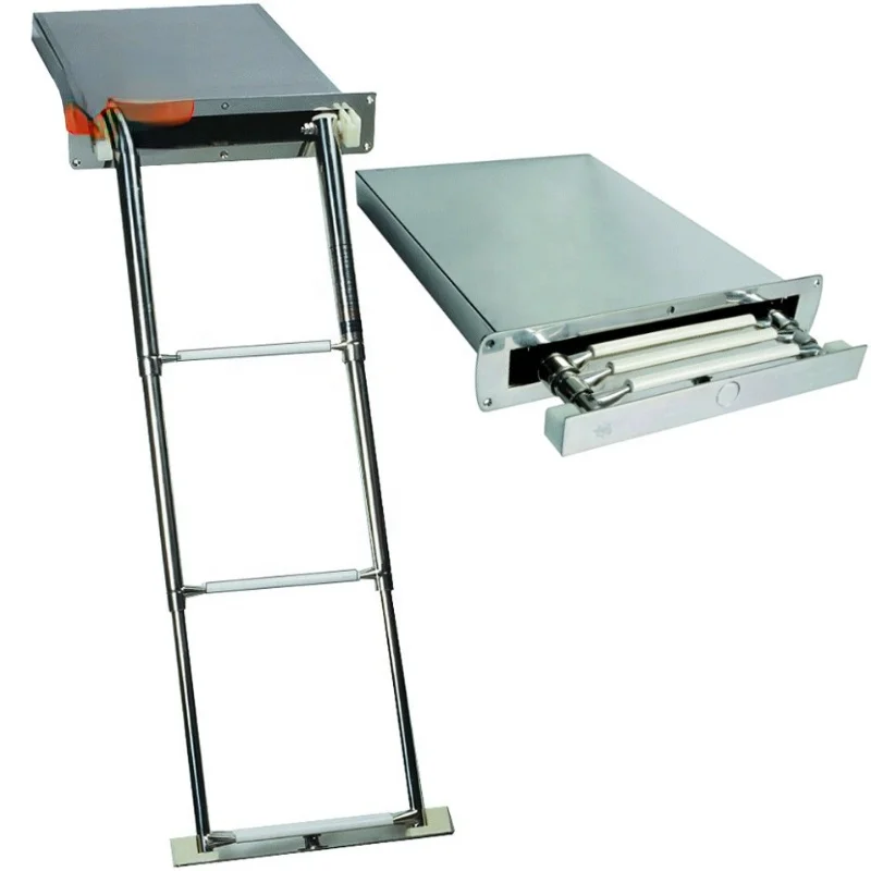 Brand Stainless Steel 4-Step Concealed Box Under Deck Flush Mount Telescopic Sport Swim Ladder for Boat With Factory Price
Brand Stainless Steel 4-Step Concealed Box Under Deck Flush Mount Telescopic Sport Swim Ladder for Boat With Factory Price