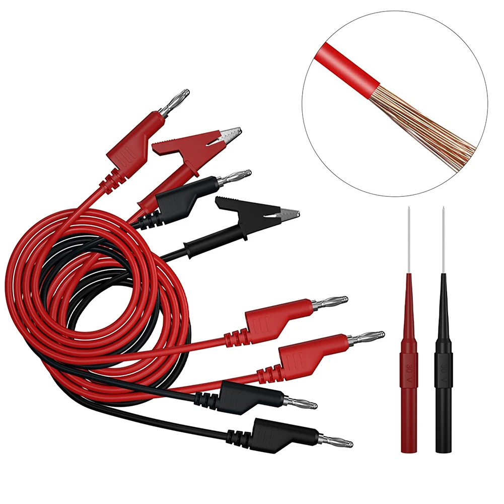 Double Banana Plug Cable Crocodile Clips With Cable Multimeter Test Lead 0.7mm Test Tip Insulated Crocodile Clip
Double Banana Plug Cable Crocodile Clips With Cable Multimeter Test Lead 0.7mm Test Tip Insulated Crocodile Clip