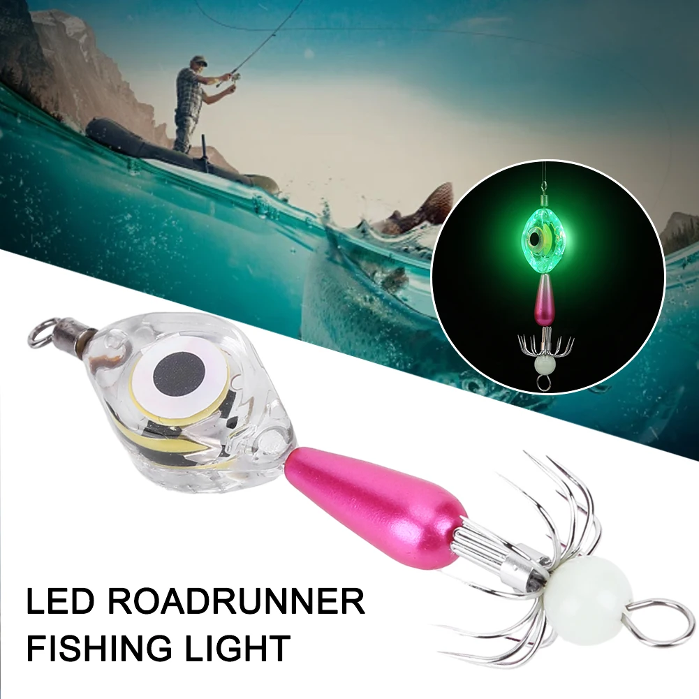 Squid Fishing Bait Luminous Lamp with Hook Deep Drop Underwater Fishing Light Waterproof for Saltwater Freshwater
Squid Fishing Bait Luminous Lamp with Hook Deep Drop Underwater Fishing Light Waterproof for Saltwater Freshwater