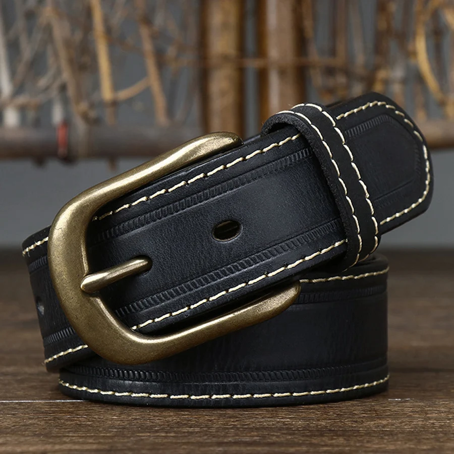 Ремень мужской из воловьей кожи в ретро-стиле, винтажный медный пояс с пряжкой с язычком, см, для джинсов
Ремень мужской из воловьей кожи в ретро-стиле, винтажный медный пояс с пряжкой с язычком, см, для джинсов