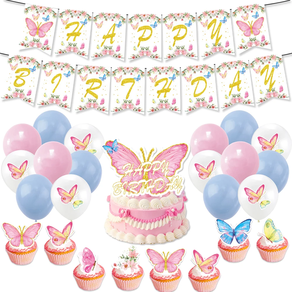 Cartoon Disney Bar Pink Butterfly Theme Happy Birthday Party Latex Balloon Cake Flag Decoration Baby Shower Girl Boy Kid Gift
Cartoon Disney Bar Pink Butterfly Theme Happy Birthday Party Latex Balloon Cake Flag Decoration Baby Shower Girl Boy Kid Gift