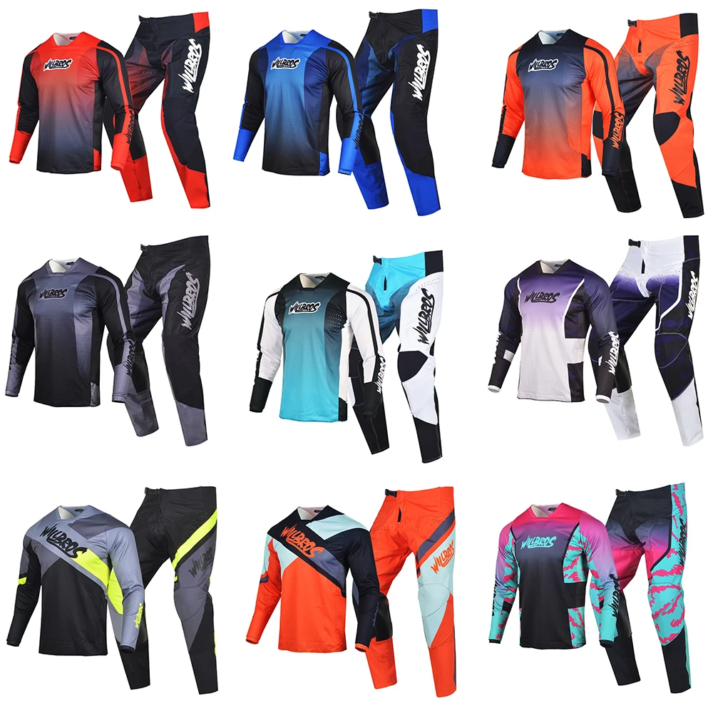 

2023 MX Gear Set Jersey Pants Combo Motocross Downhill Dirt Bike 180 Suit Offroad MTB ATV UTV DH SX Race Outfit for Adult