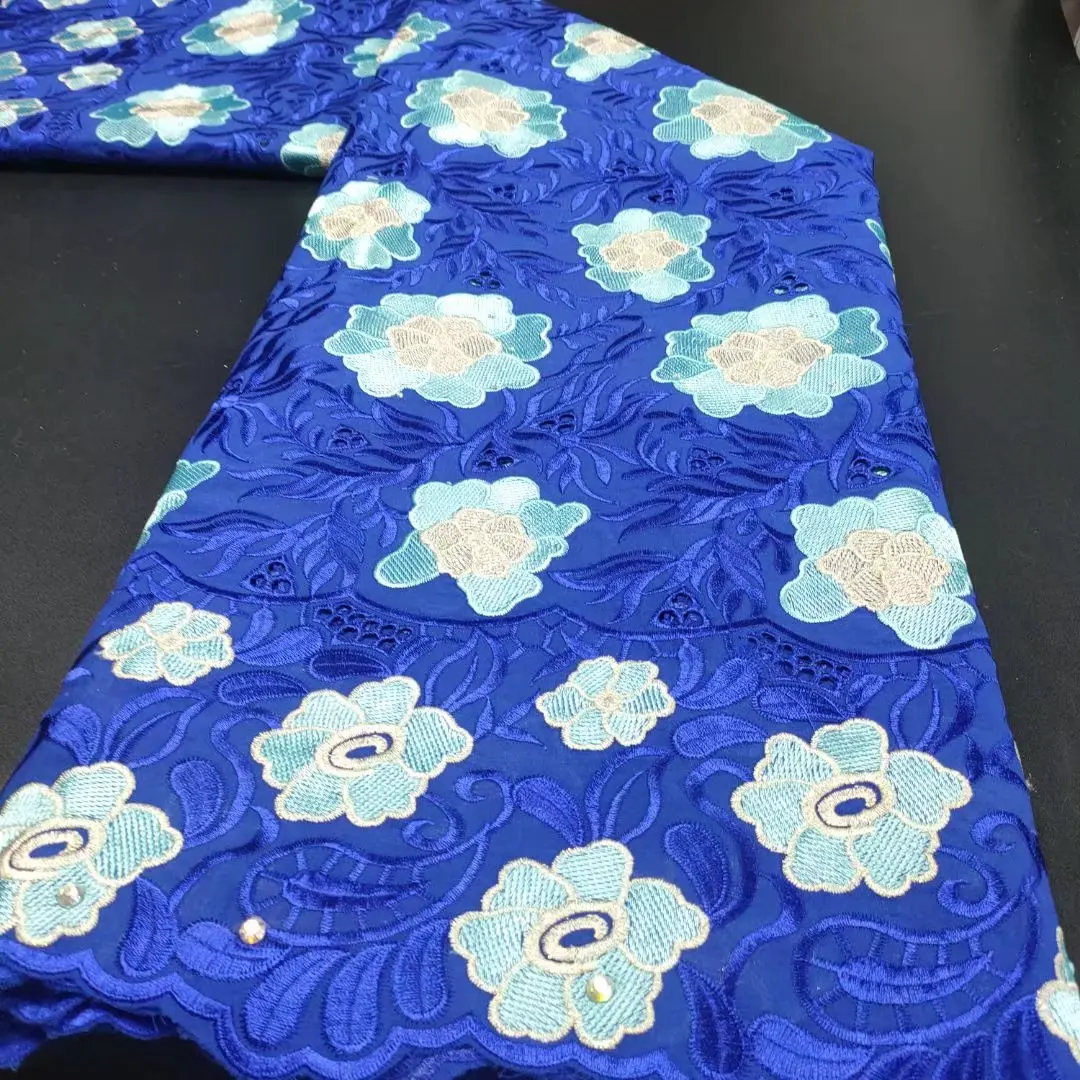 New African Cotton Fabric Nice Design Swiss Voile Frech Lace Material Dubai Blue Color Withe Flower For Wedding Dress 5Yards
New African Cotton Fabric Nice Design Swiss Voile Frech Lace Material Dubai Blue Color Withe Flower For Wedding Dress 5Yards