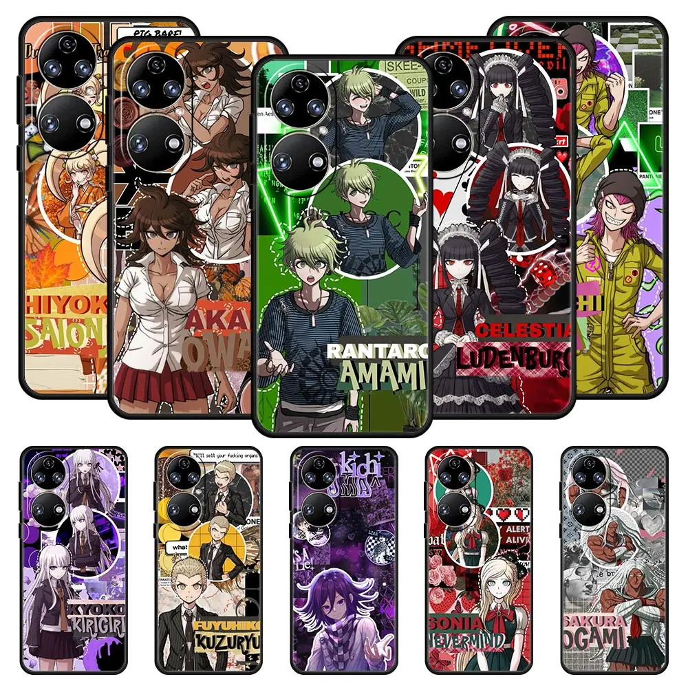 Аниме Чехол Danganronpa для телефона Huawei P50 P30 Pro P20 P40 Lite E P Smart Z 2021 Y6 Y7 Y9 2019 Y6p Y9s Y7a мягкий